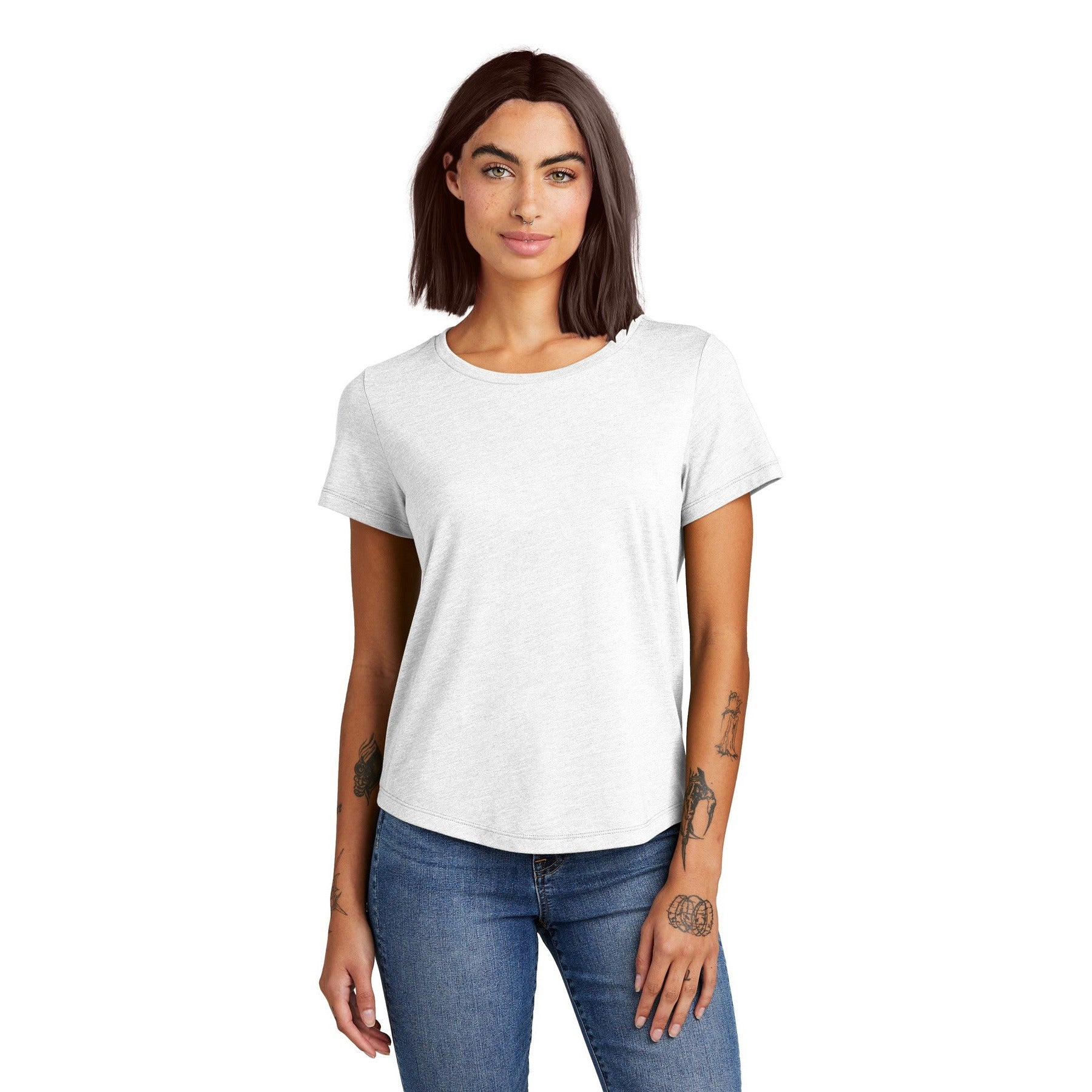 AllMade-Allmade® Women's Relaxed Tri-Blend Scoop Neck Tee AL2015-MedTech-2